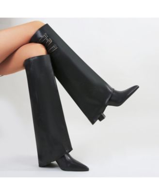 Antonia Foldover Knee-High Boots
