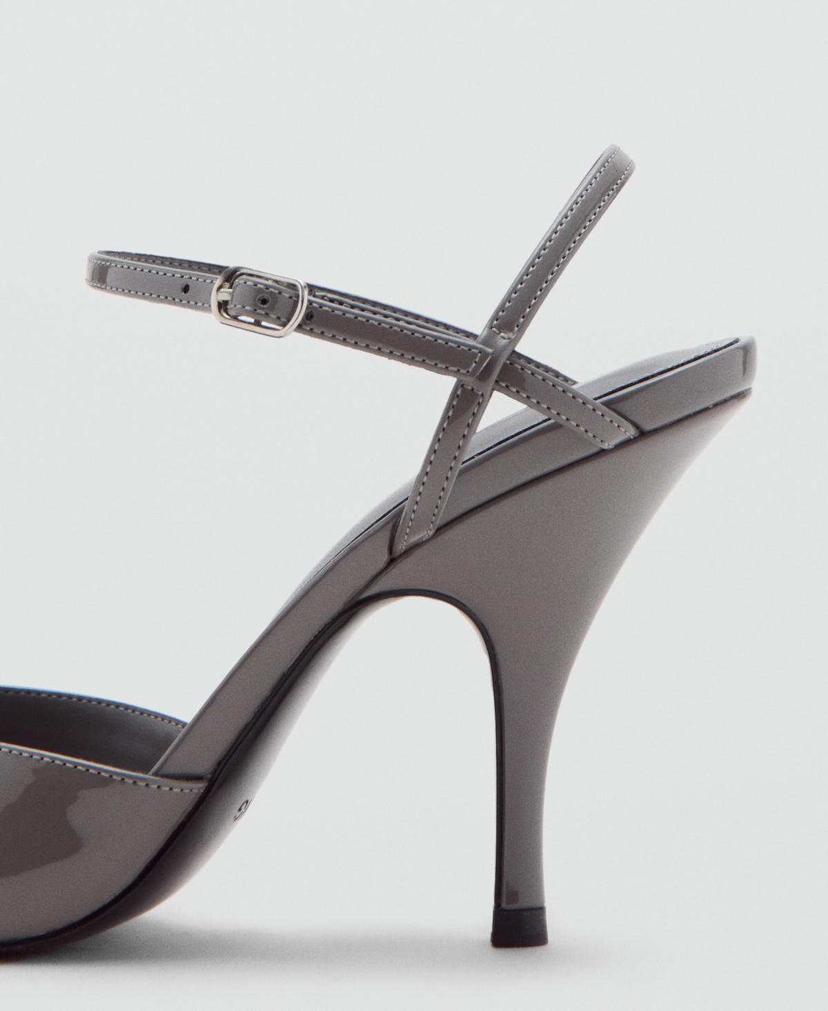 Mango Women's Patent Leather Effect Heel Shoes