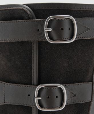 Women's Buckle Suede Boots