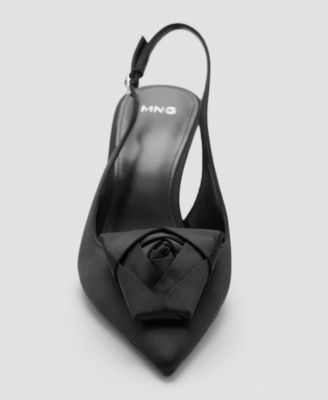 Women's Satin Floral Shoes