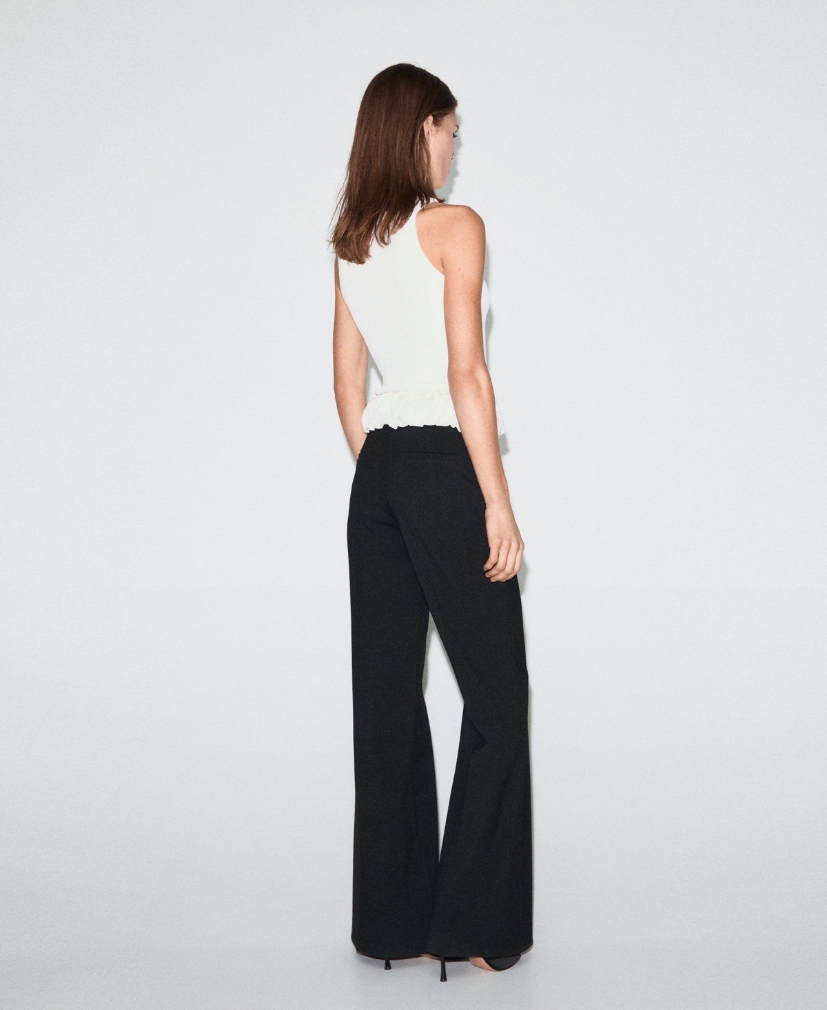 Mango Women's Combined Ruffle Top