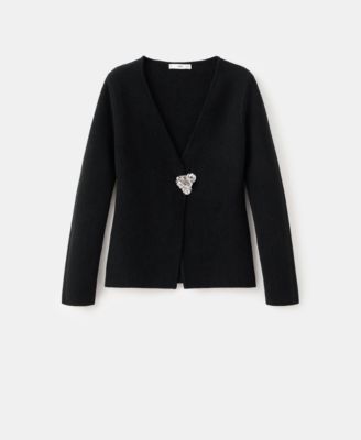 Women's Jewel Button Knitted Cardigan