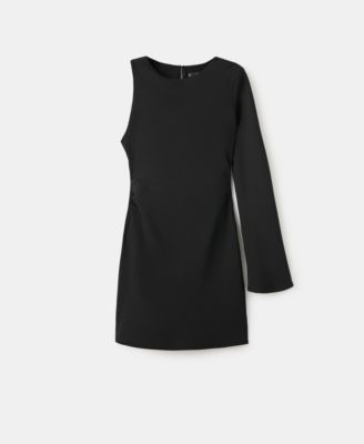 Women's Asymmetrical Sleeves Dress