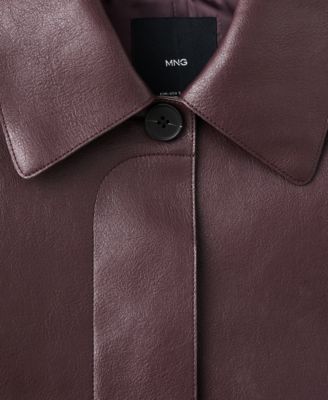 Women's Pockets Faux-Effect Jacket