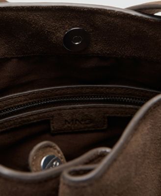 Women's Suede Bucket Bag