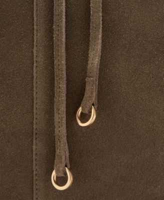 Women's Suede Leather Shopper Bag