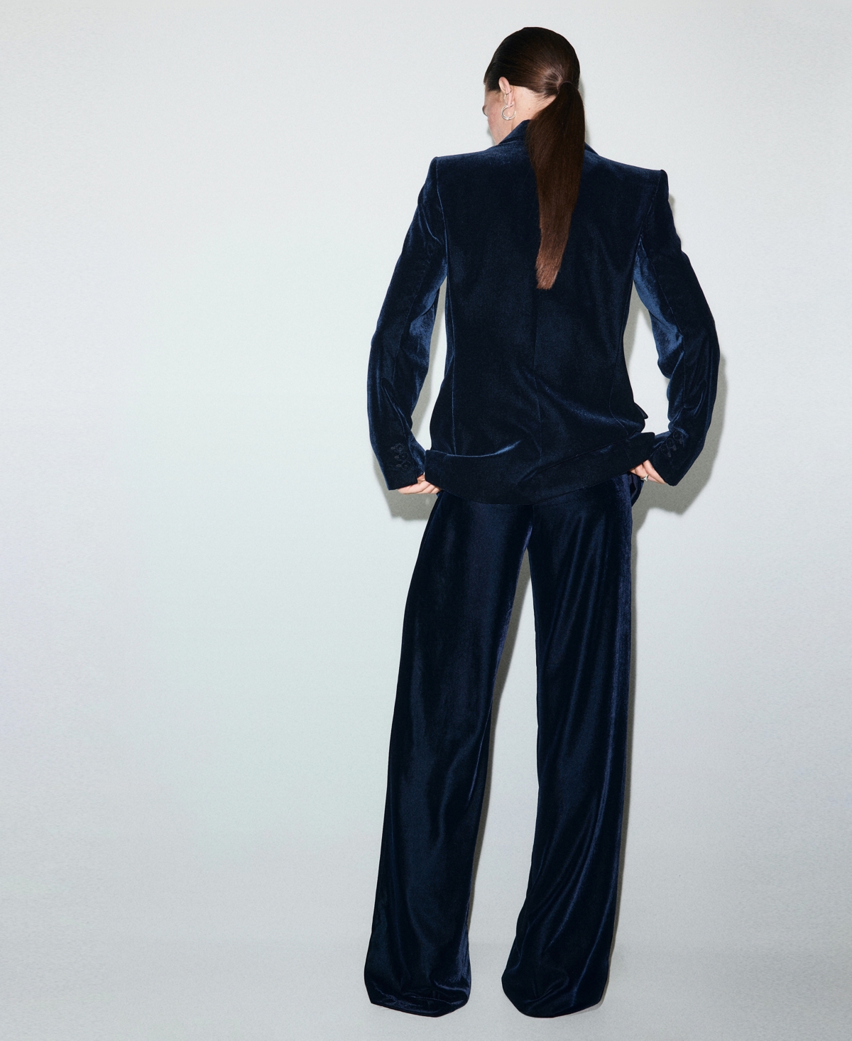 Mango Women's Velvet Suit Pants