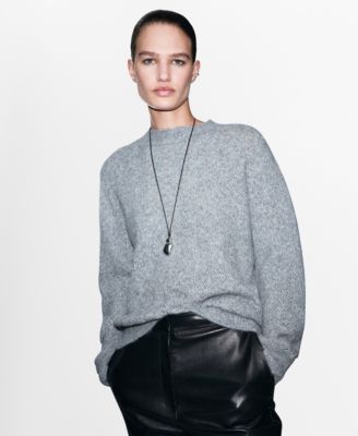 Women's Cable-Knit Lurex Sweater