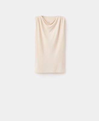 Women's Metallic Detail Draped Top