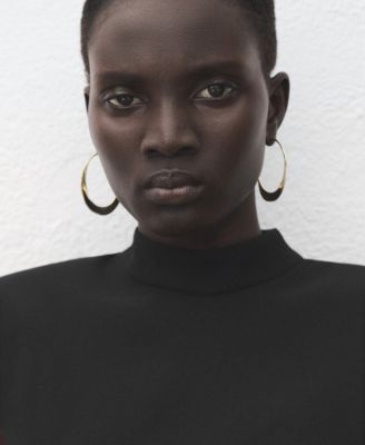 Women's Metal Embellishment Cut-Out Dress