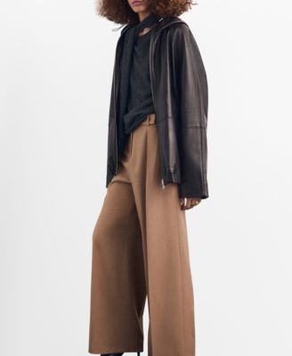 Women's Straight-Leg Pleated Pants