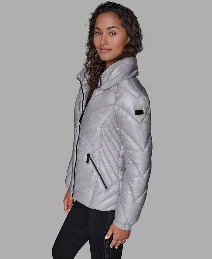 Women's Pillow-Collar Puffer Coat - thumbnail 8