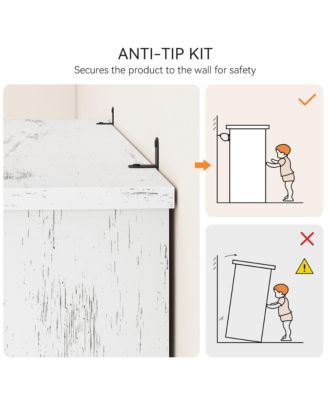 5 Tier Bookcase, Farmhouse Book Shelf