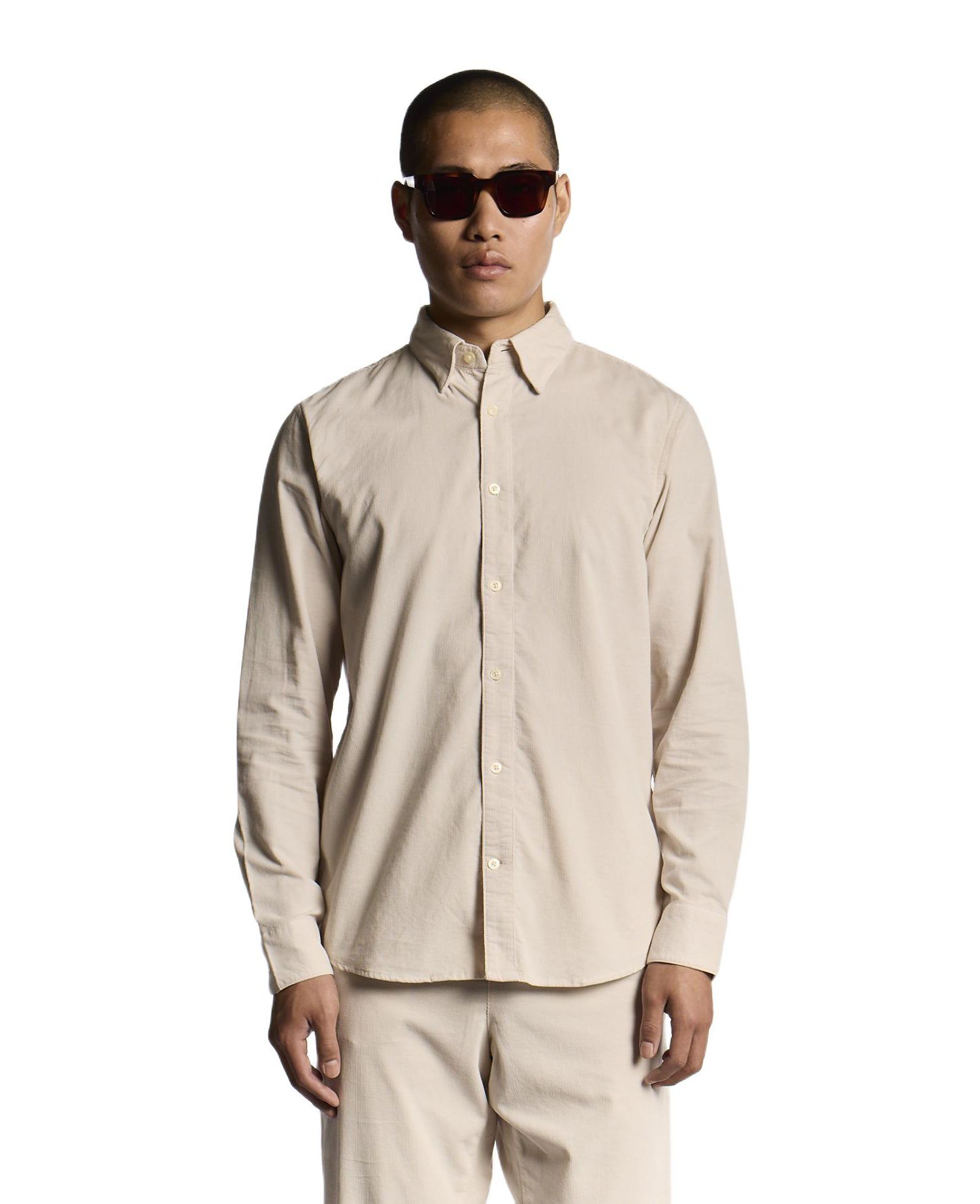 Men's Long Sleeve Micro Corduroy Shirt