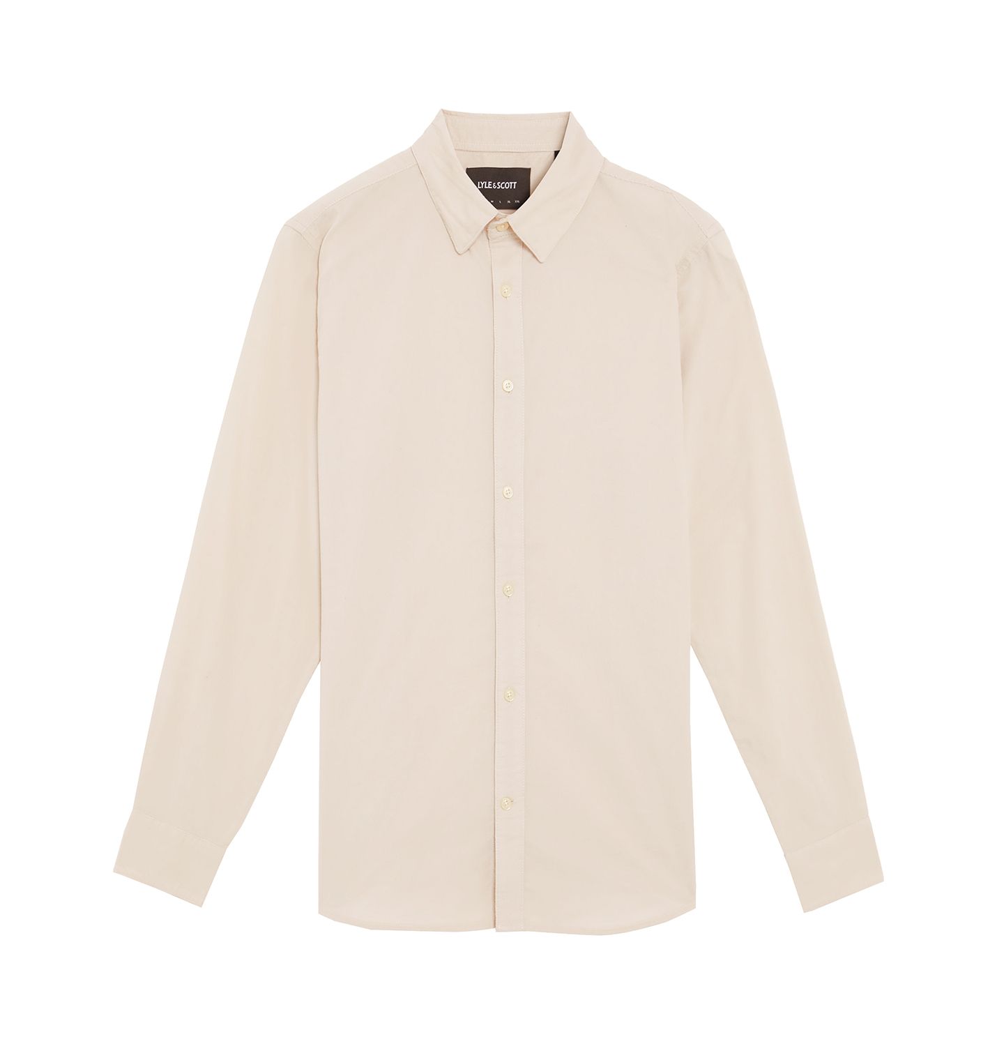 Мужская рубашка Lyle & Scott Long Sleeve Micro Corduroy, цвет: Putty — фото 7