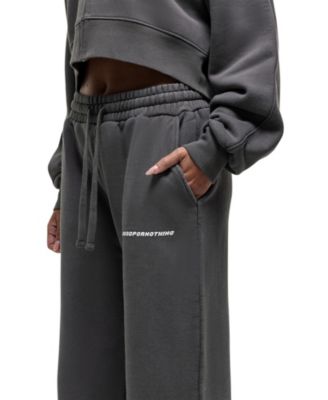 Women's Vintage Grey Relaxed Joggers