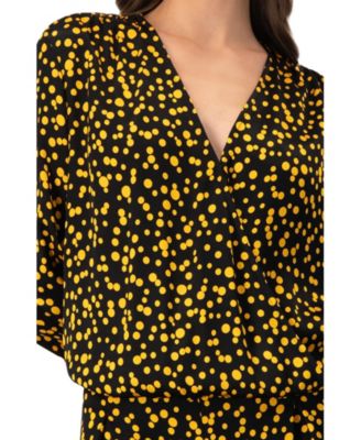 Women's Polka Dot Straight Blouse