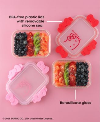 Hello Kitty Fluted Food Storage Containers, Set of 2