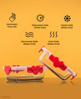 Disney Mickey Minnie Food Storage Containers, Set of 2