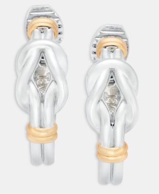 Lauren Ralph Lauren Knotted Style Small Hoop Clip-On Earrings, 0.8
