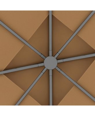 Decorative Outdoor Gazebo with Corner Shelves,