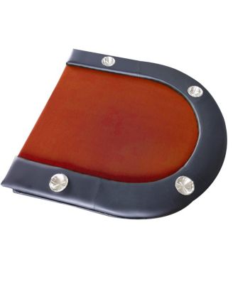 Rbied 73" Oval Wood Foldable Poker Table for 8 Players with Faux Leather Padded Rails and Cup Holders for Living Room or Game Nights