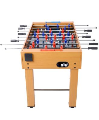 MDF Foosball Table with Steel Rods,  Modern Foosball Table with Non-Slip Handles for Adults, Indoor Soccer Game Table