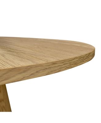 3-Piece Round Dining Table Set, 35" Wood-Look Pedestal Table with Fabric Upholstered Chairs for Small Kitchens