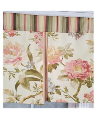 3" Rod Pocket High Quality Fabric Casa di Fiori Pleated Valance for Windows 50" x 16" Cameo