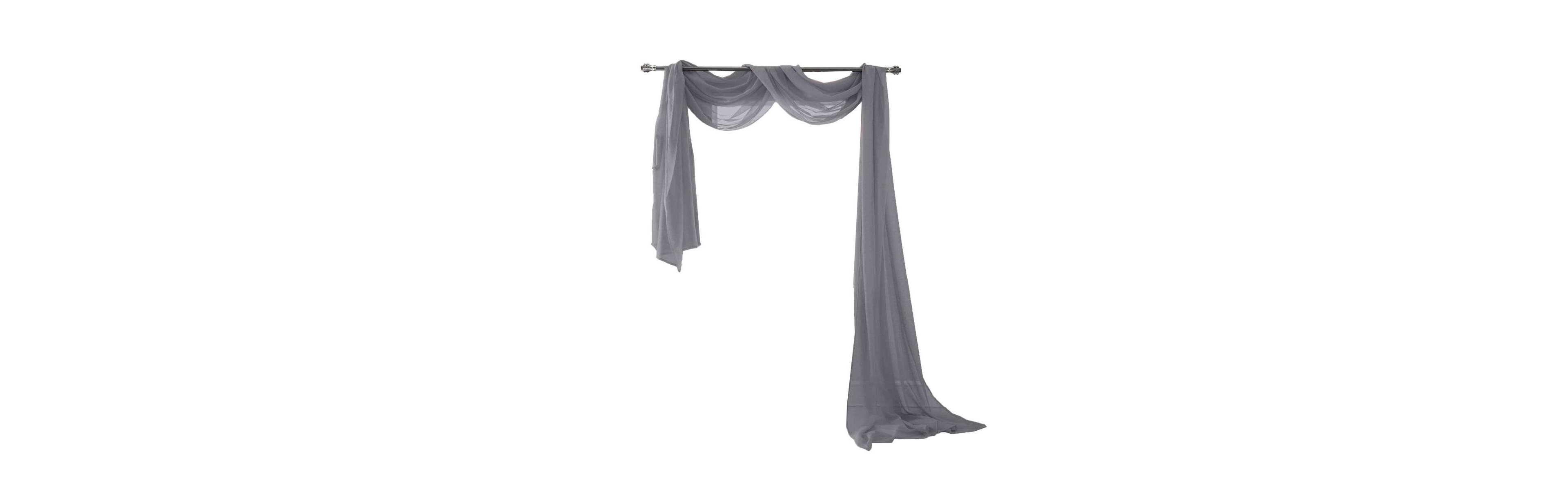 Olivia Gray Celine Decorative Sheer Curtain Scarf - 55" x 216"