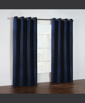 Cambridge Room Darkening Textured Fabric Reduce Light Grommet Curtain Panel 52" x 95"