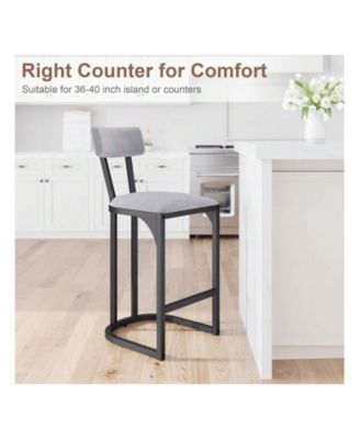 Home Bar Stools Set Of 2, Counter Height Bar Stools For Kitchen Counter, Island Chairs For Dining Table, Tall Barstools For Kitchen