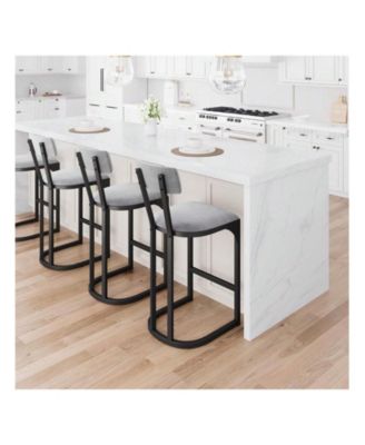 Home Bar Stools Set Of 4, Counter Height Bar Stools For Kitchen Counter, Island Chairs For Dining Table, Tall Barstools For Kitchen