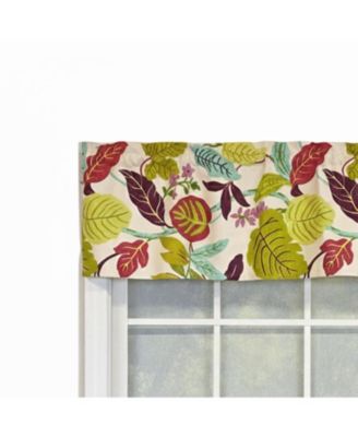 100% Cotton High Quality Antonia Tailored Window Valance with 1.5" Rod Pocket 50" W X 12" L Spring