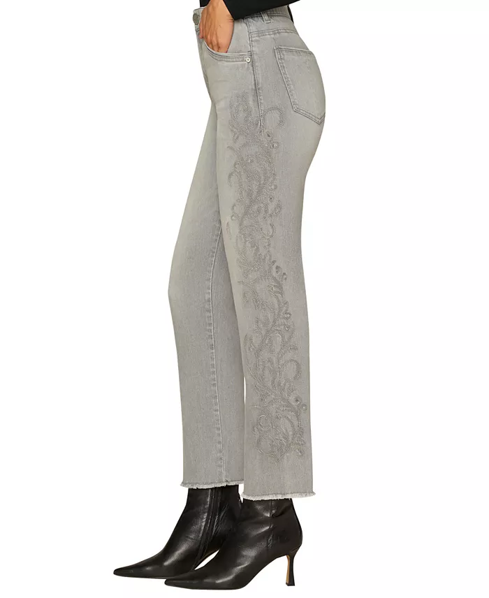 Petite "Ab"solution High-Rise Slim Straight Jeans - thumbnail 2