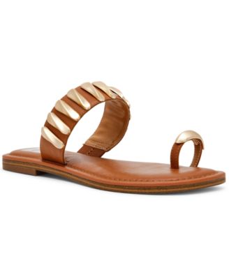 Women's Jayson Jewelry Embellished Thong Toe Ring Flat Sandals