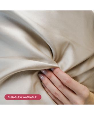 22 Momme 100% Mulberry Silk Pillowcase, Zipper, Machine Washable