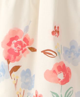 Girls' Toddler 2T-5T Puff-Sleeve Floral Dress