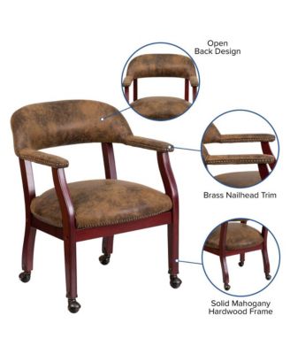 Conference Chair with Accent Nail Trim and Casters
