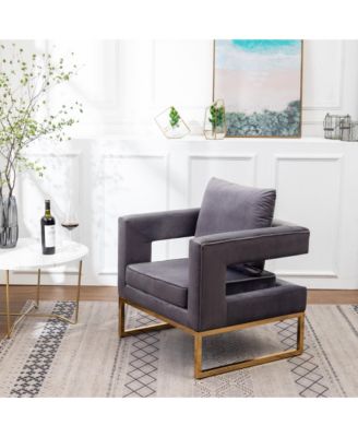 Contemporary Upholstered Accent Arm Chair