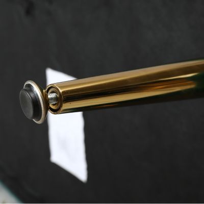 Velvet Button Tufted Bench with Gold Metal Legs