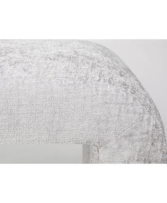 Sophia Modern Luxury Curved Upholstered Waterfall Jacquard Bench - Large