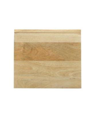 Streamdale Mango Wood Nightstand with Wavy Door