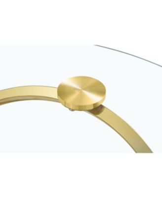 Round Tempered Glass Coffee Table - 80x80x45cm