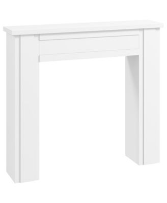 Modern Fireplace Mantel, Fireplace Surround with Leg,