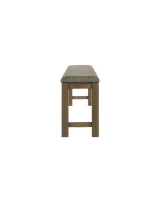 Brook Bay Upholstered Counter Height Bench for Dining Room - Sandstone Brown