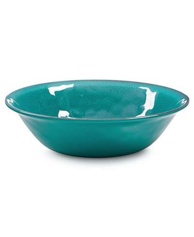 Home Design Studio Aqua Melamine Dinnerware Collection Cereal Bowl. Only at Macy's