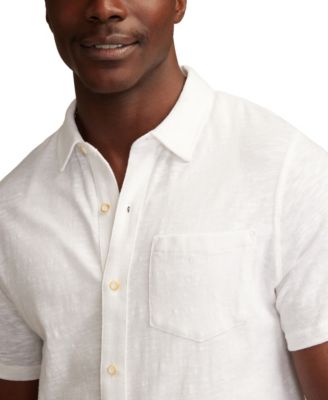 Men's Short-Sleeve Linen Knit Shirt