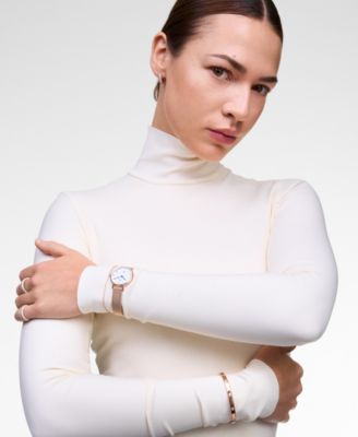 Women's Date Rose Gold-Tone Stainless Steel Watch, 28mm