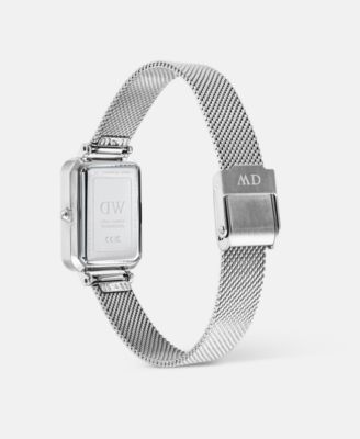 Women's Date Silver-Tone Stainless Steel Watch, 26 mm